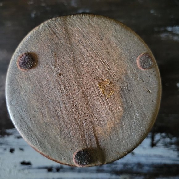 Vintage Mid Century Pottery Craft USA Stoneware Glaze Dipped Brown Bud Vase - Picture 6 of 7